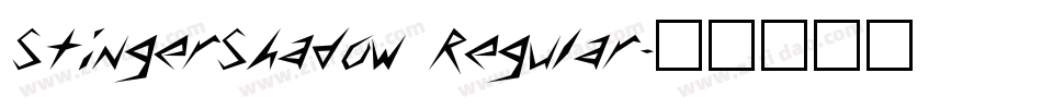 StingerShadow Regular字体转换